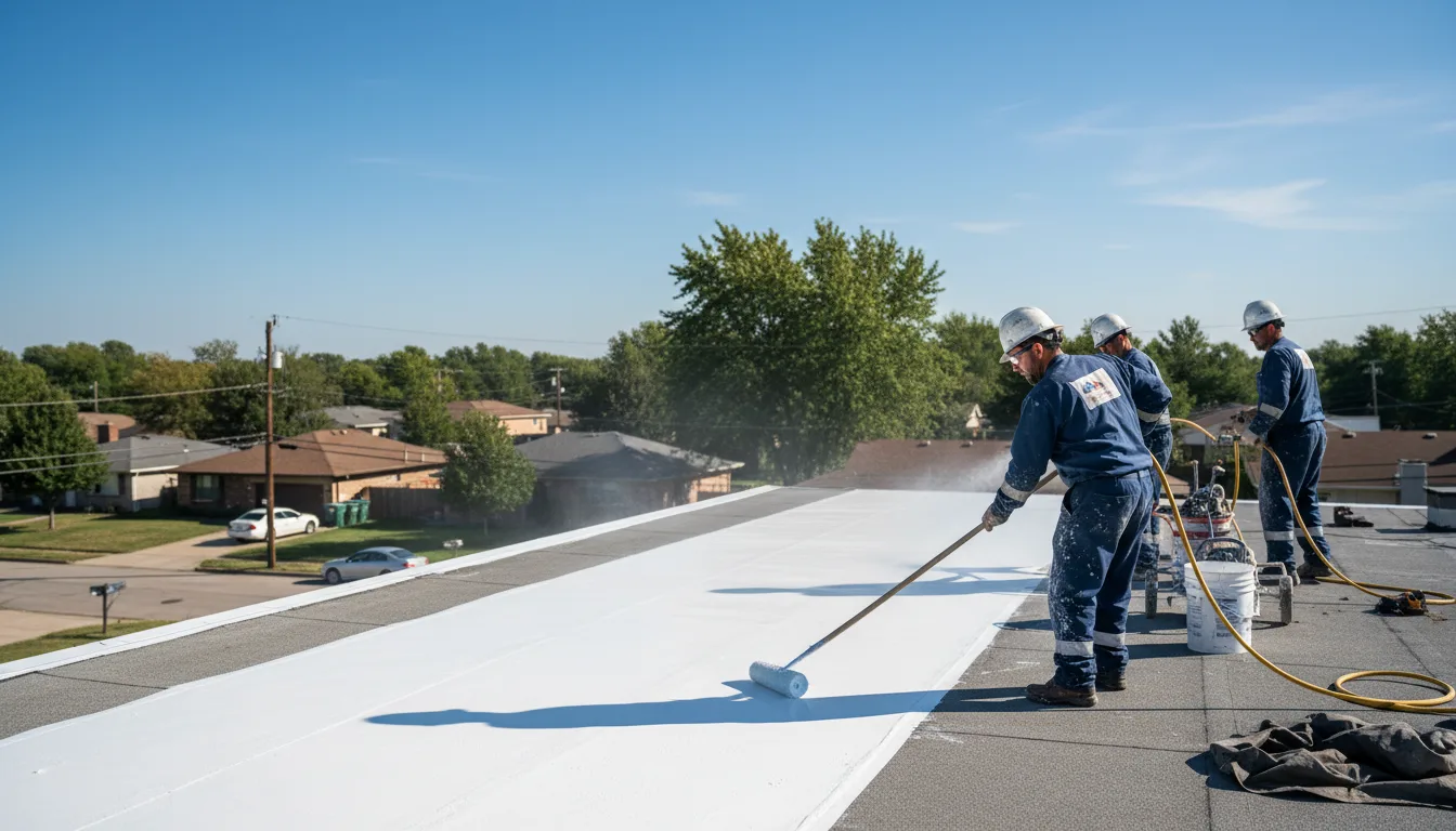 Commercial roof coating in Copan, OK near me